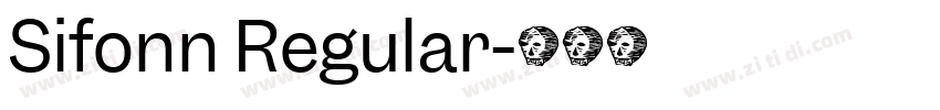 Sifonn Regular字体转换